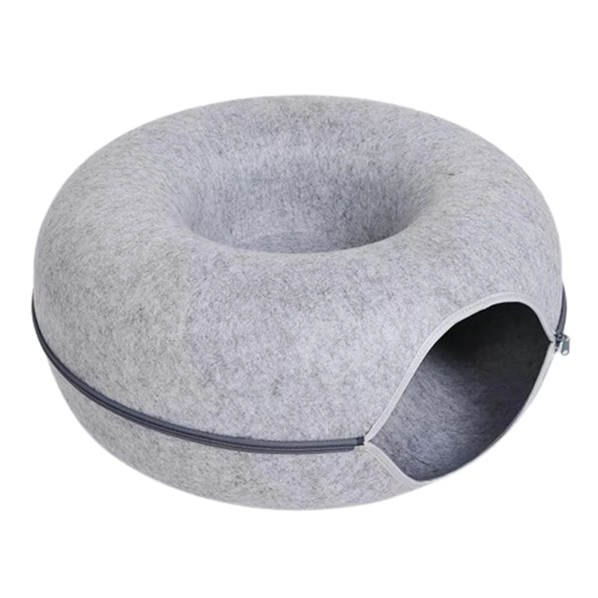Cuccia Ciambella in Feltro 2-in-1 per Gatti