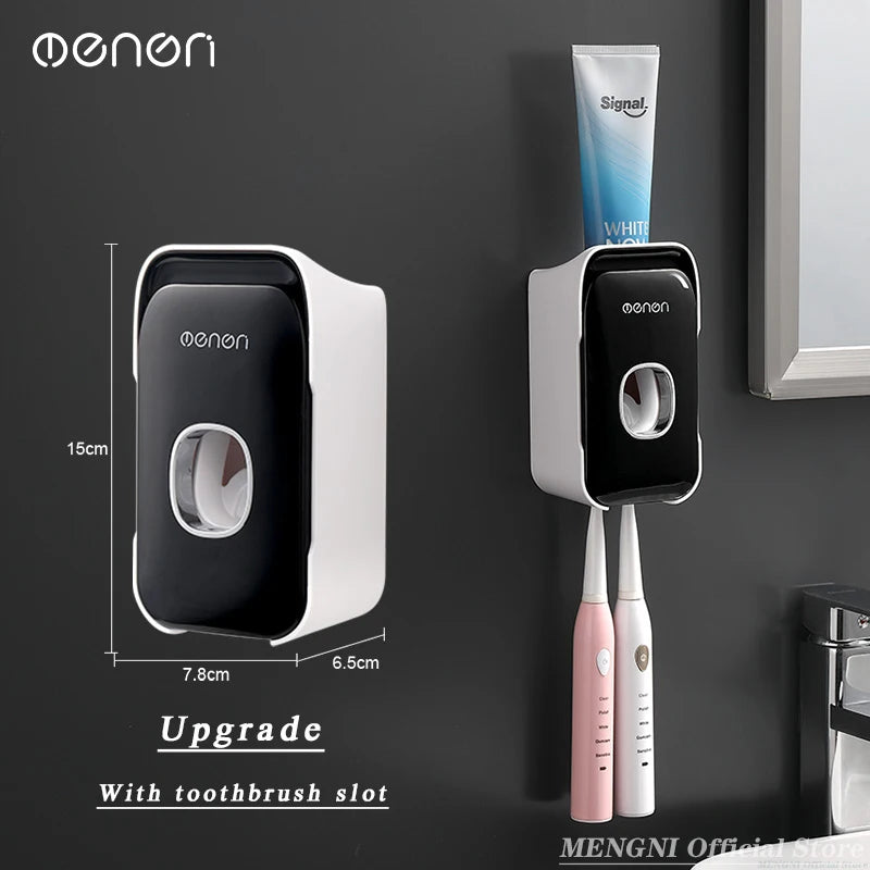 Dispenser Dentifricio Automatico con Porta Spazzolini