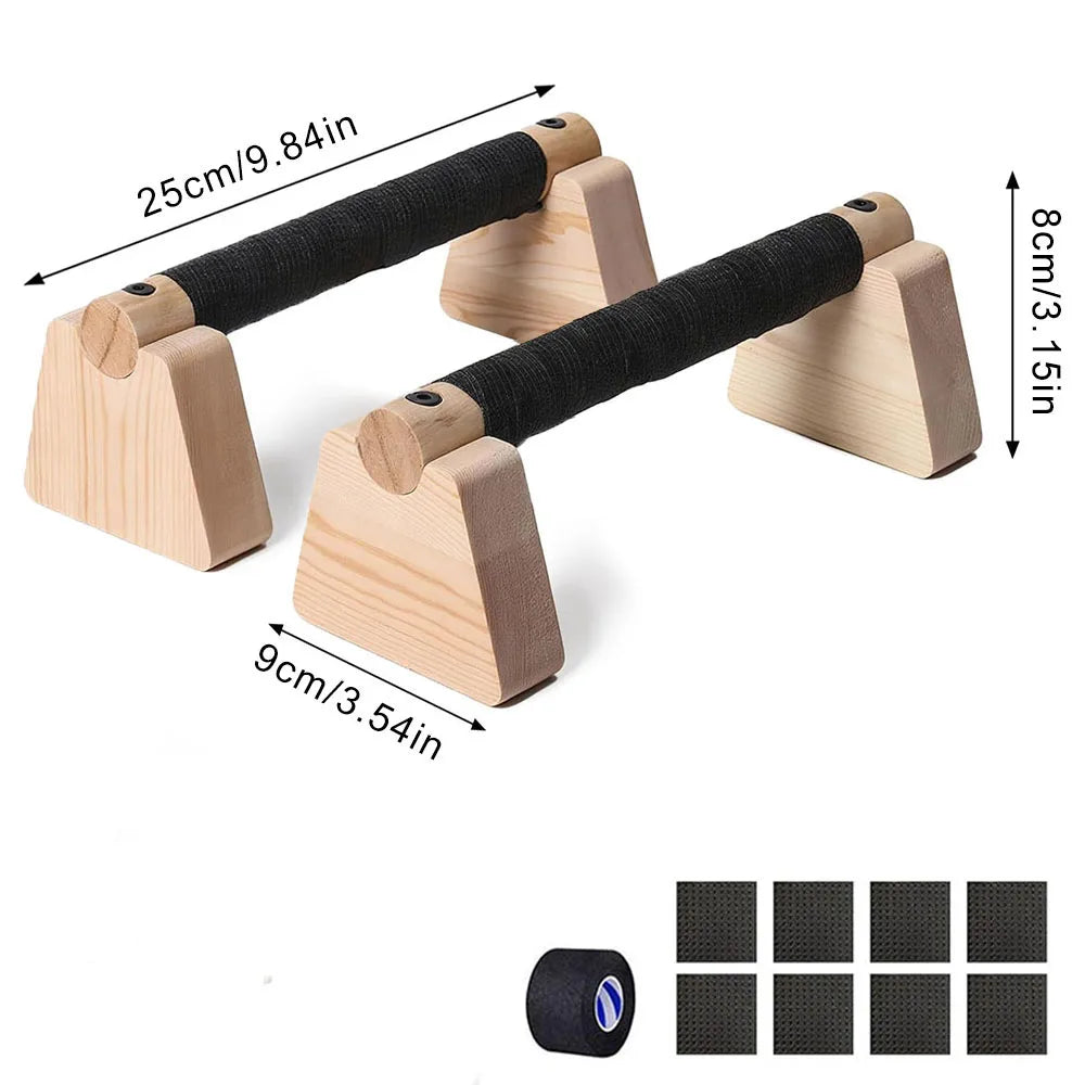 Maniglie Push-Up in Legno (Coppia)