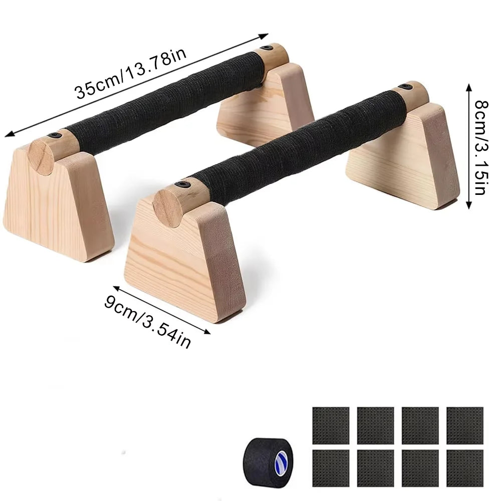 Maniglie Push-Up in Legno (Coppia)