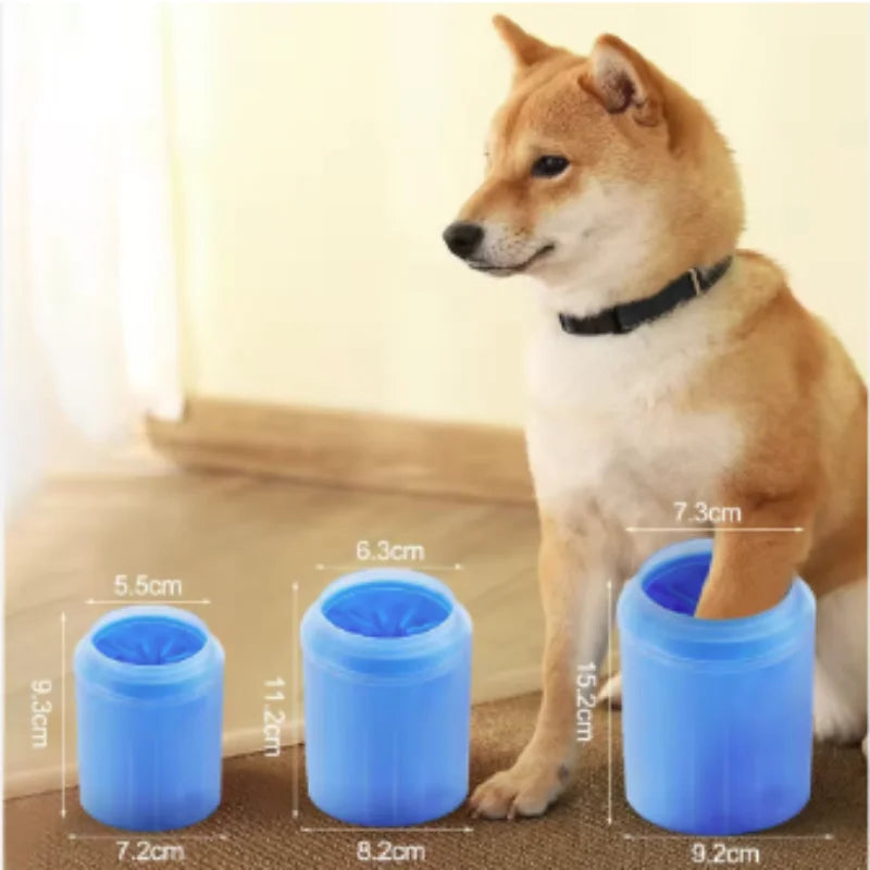 Pulitore Zampe Portatile in Silicone per Cani