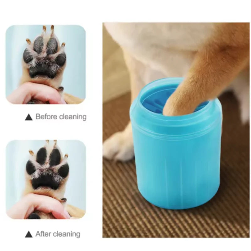 Pulitore Zampe Portatile in Silicone per Cani