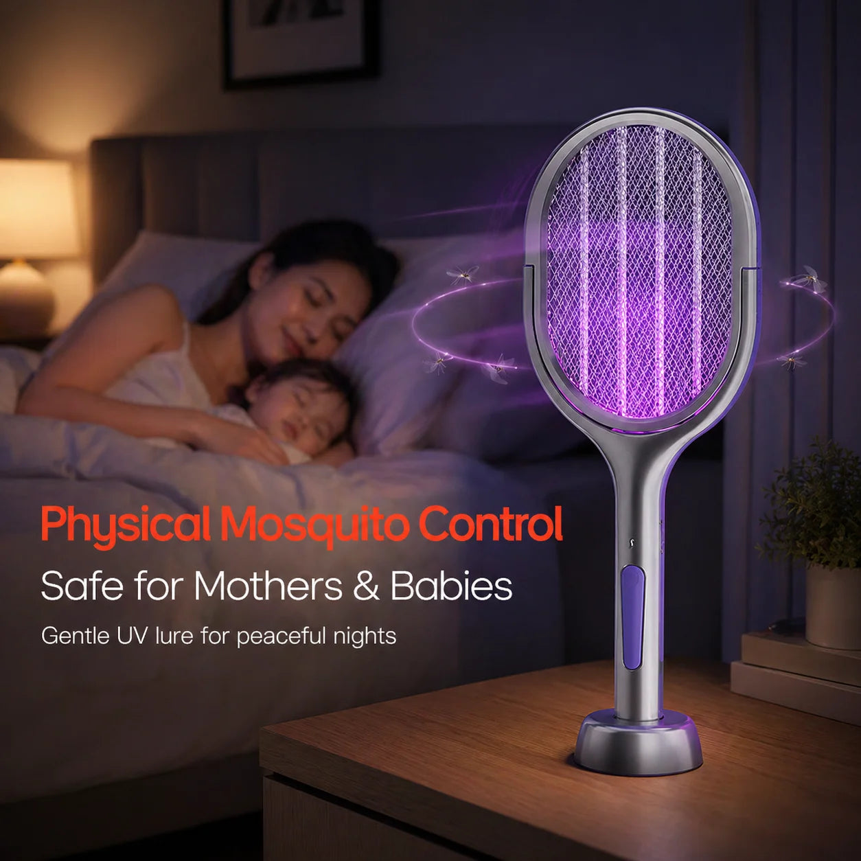 Racchetta Antizanzare 2-in-1 Pieghevole