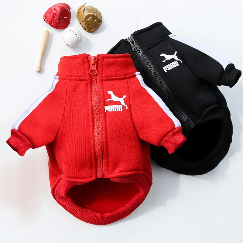 Felpa Baseball per Cani Invernale