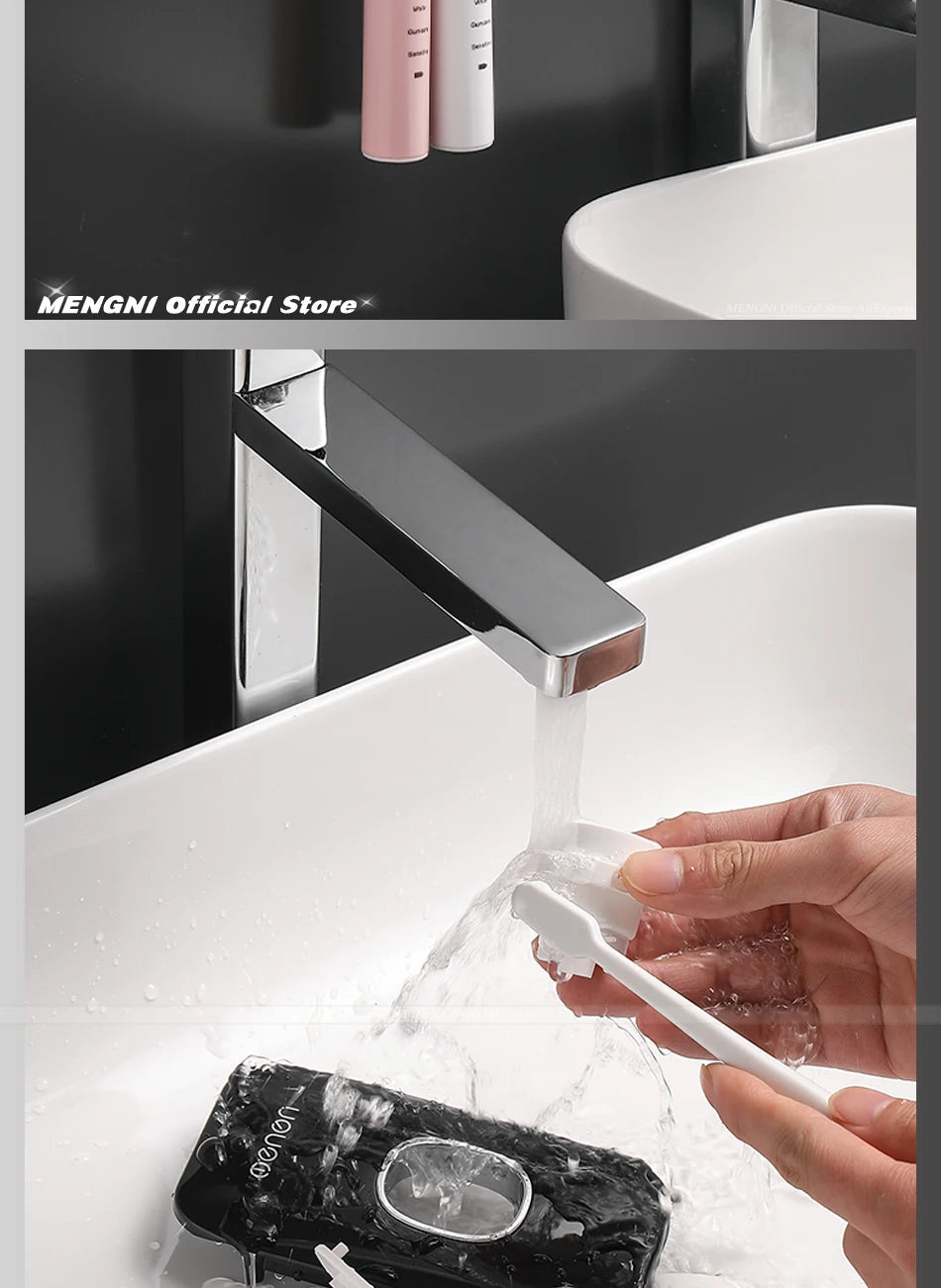 Dispenser Dentifricio Automatico con Porta Spazzolini