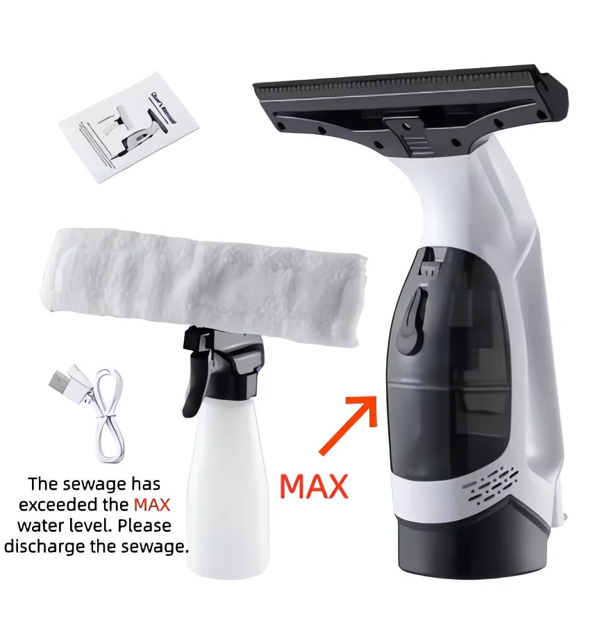 Pulitore Elettrico per Vetri Cordless