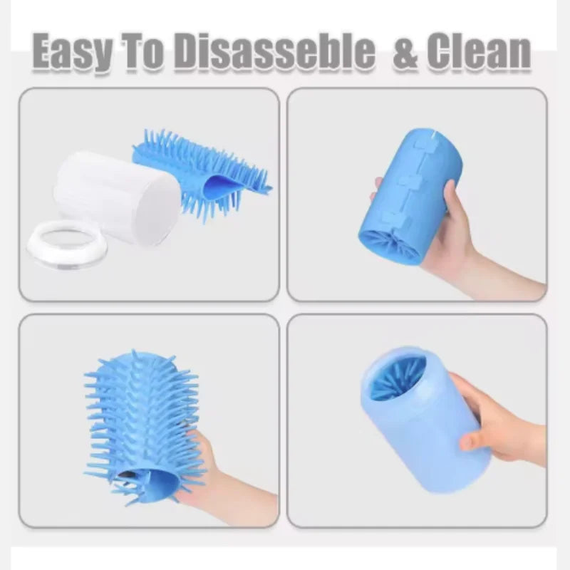Pulitore Zampe Portatile in Silicone per Cani