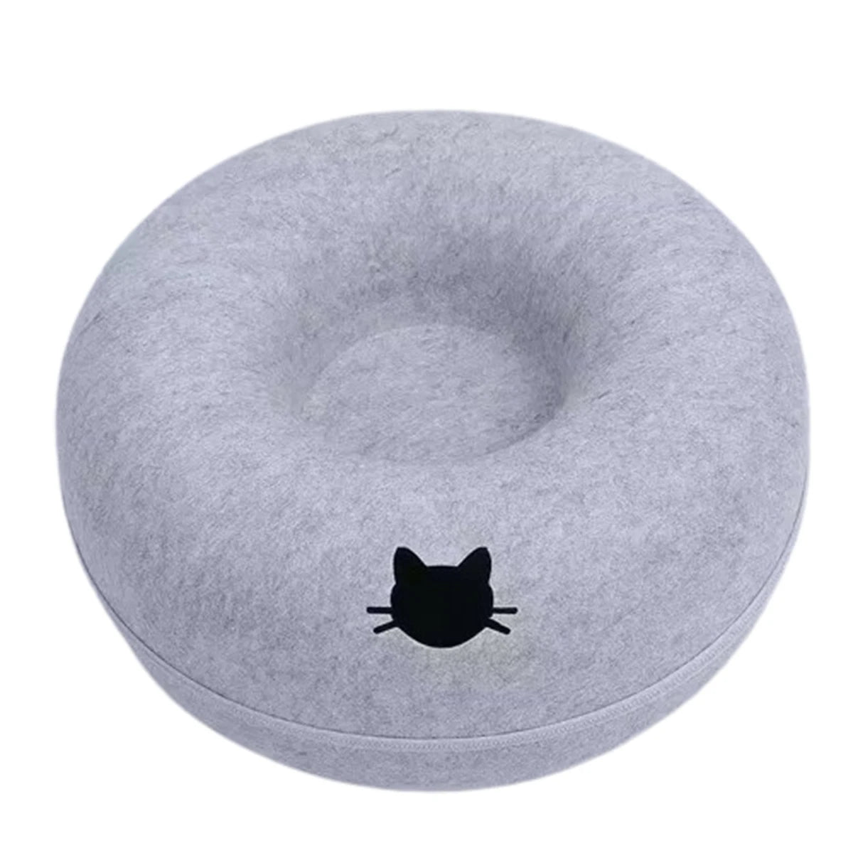 Cuccia Ciambella in Feltro 2-in-1 per Gatti