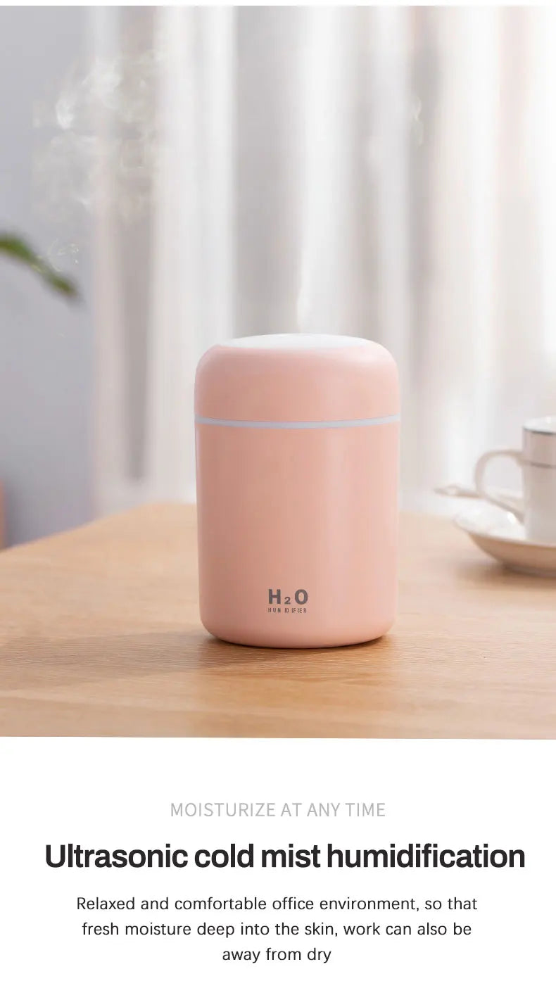 Diffusore Aromaterapia 300ml con Luce LED