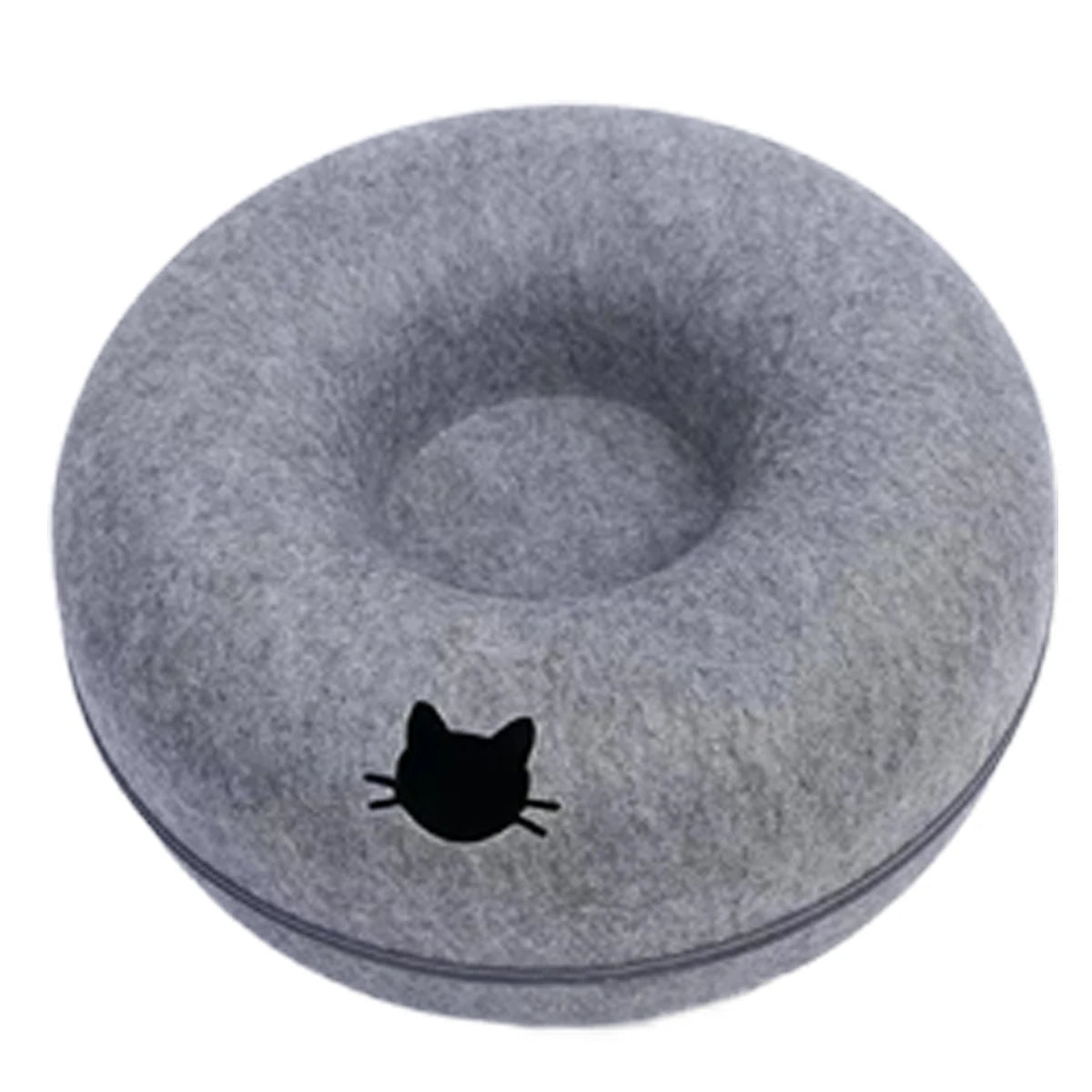 Cuccia Ciambella in Feltro 2-in-1 per Gatti