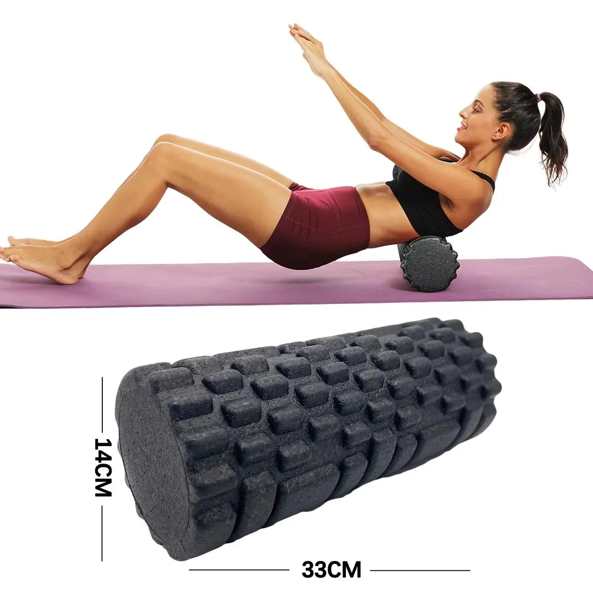 Rullo Foam Roller EPP per Massaggio e Yoga