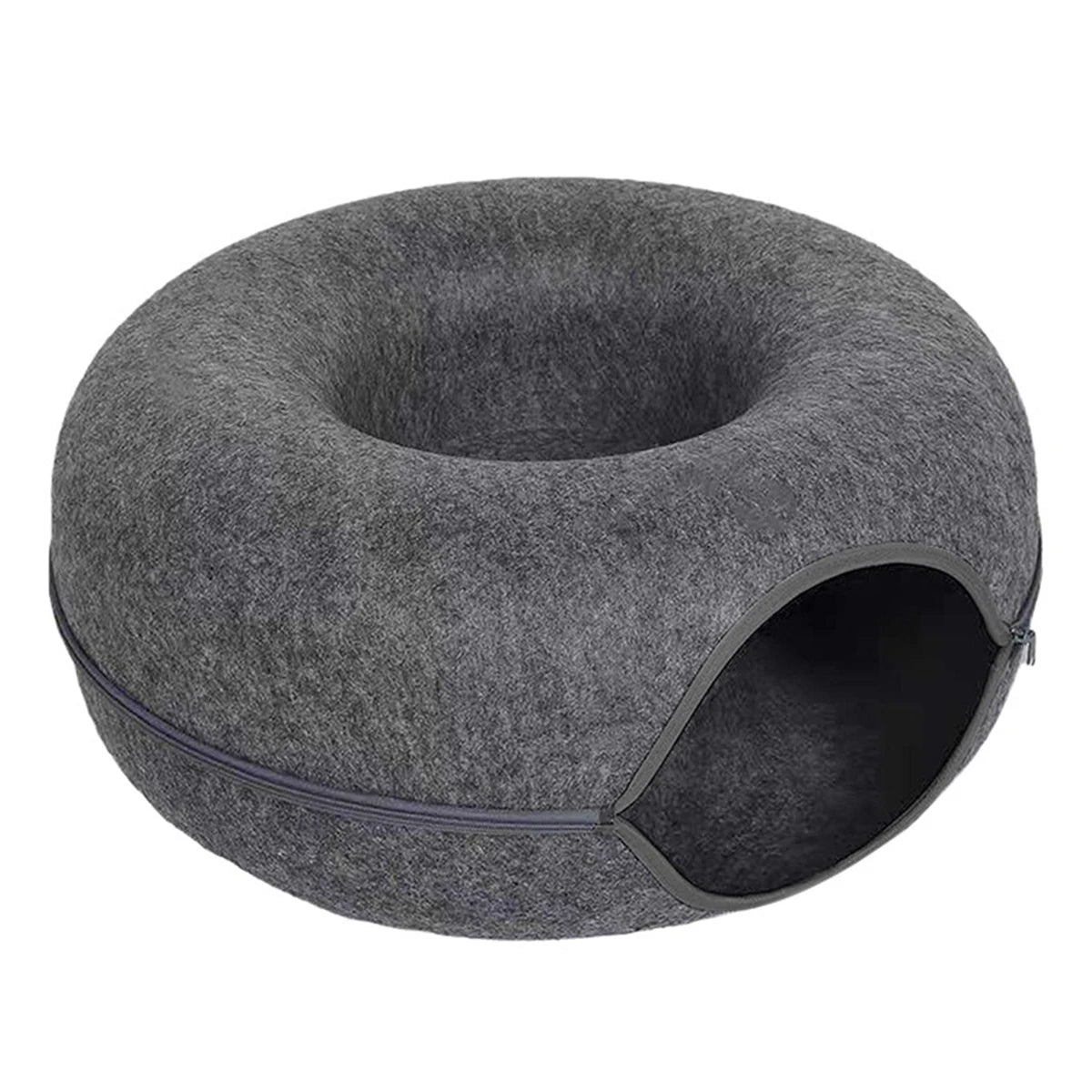 Cuccia Ciambella in Feltro 2-in-1 per Gatti