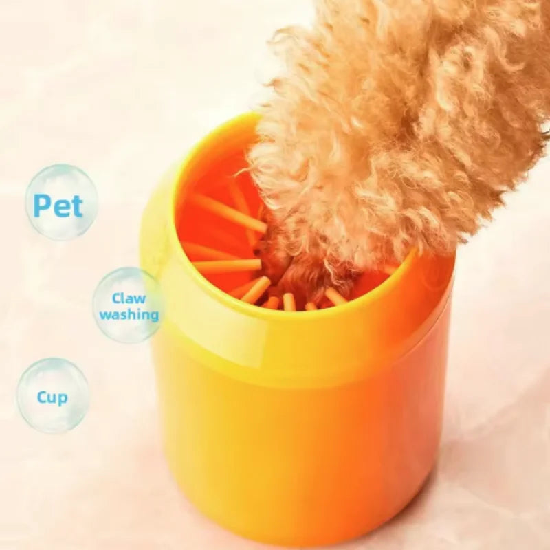 Pulitore Zampe Portatile in Silicone per Cani