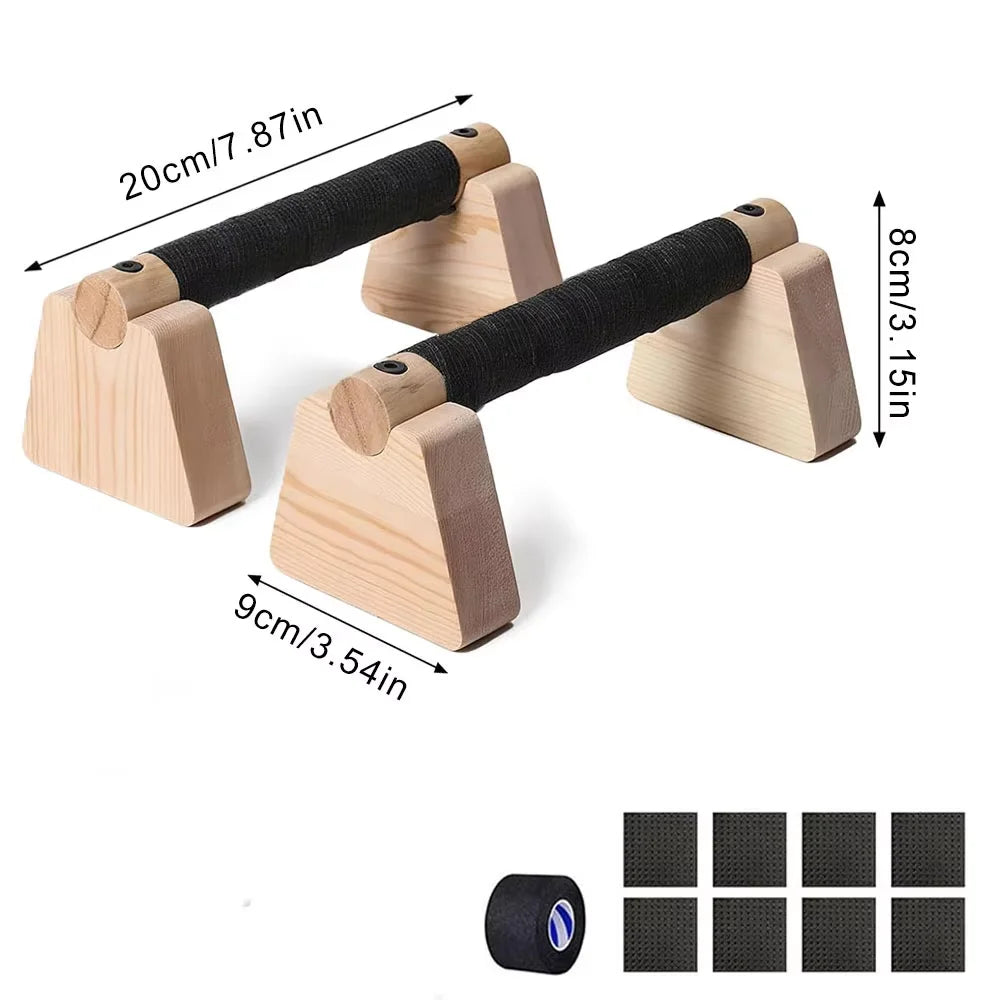 Maniglie Push-Up in Legno (Coppia)