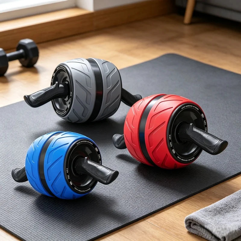 Ab Roller Autorebound con Tappetino Ginocchia