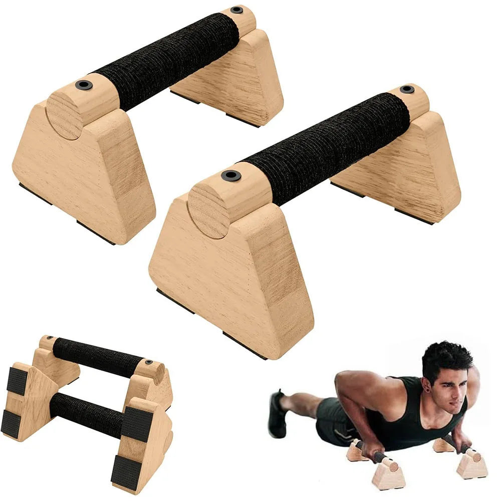 Maniglie Push-Up in Legno (Coppia)