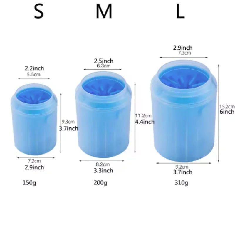 Pulitore Zampe Portatile in Silicone per Cani
