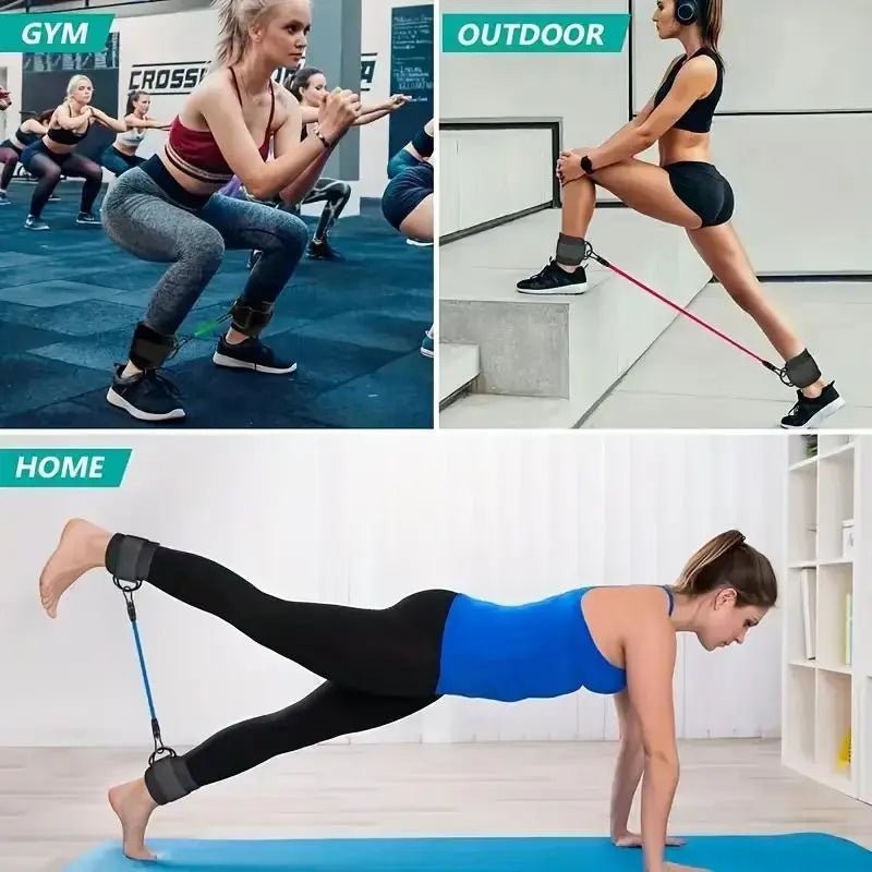 Set Fasce Resistenza per Gambe e Glutei 6 Pezzi