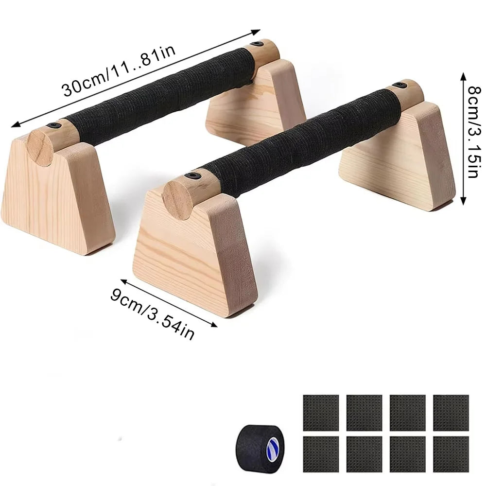 Maniglie Push-Up in Legno (Coppia)