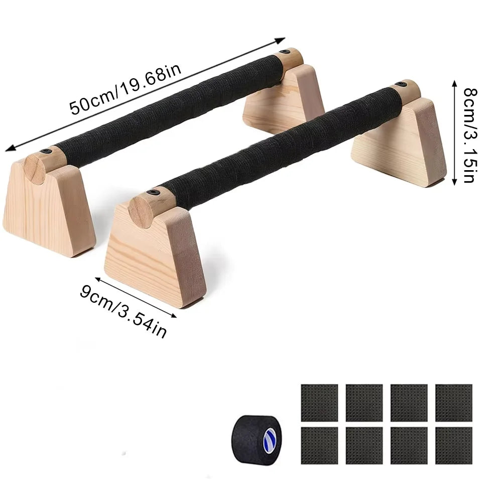 Maniglie Push-Up in Legno (Coppia)