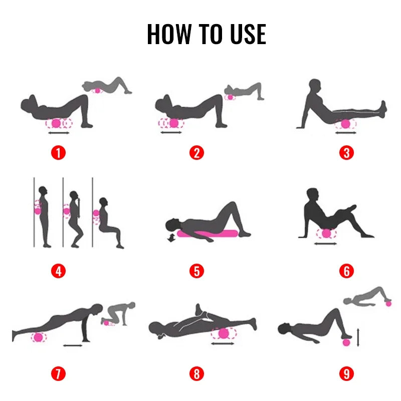 Rullo Foam Roller EPP per Massaggio e Yoga